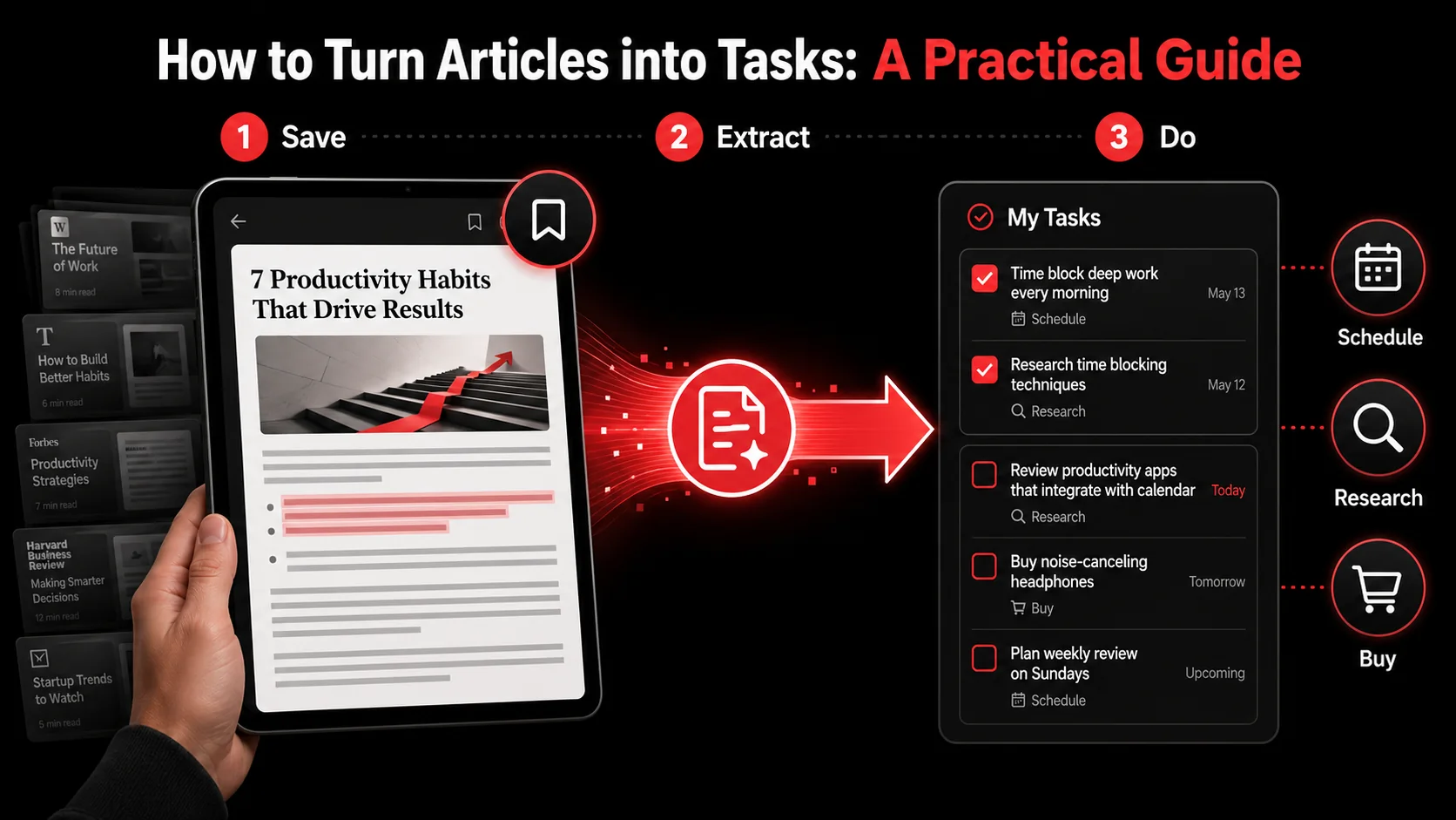 How to Turn Articles into Tasks: A Practical Guide