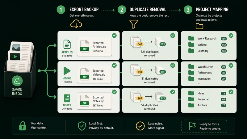 Pocket Export Weekend: A 72-Hour Migration Sprint for Saved Articles, Videos, and Notes decision map