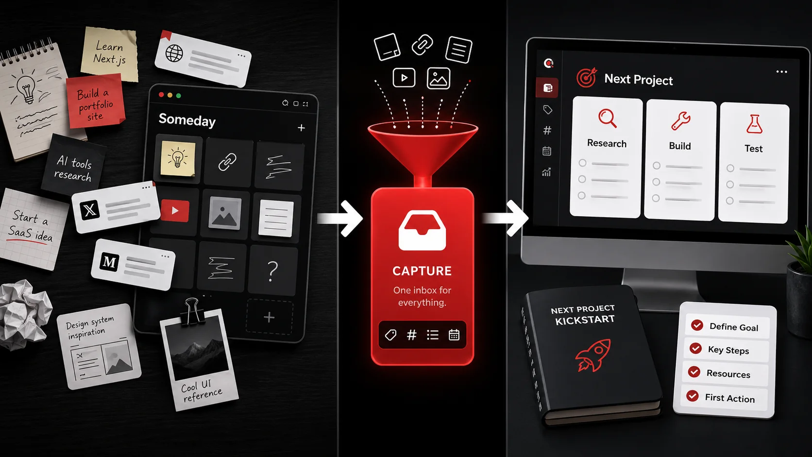 Stop Letting Your 'Someday' List Die: How to Build a Capture System That Actually Fuels Your Next Project