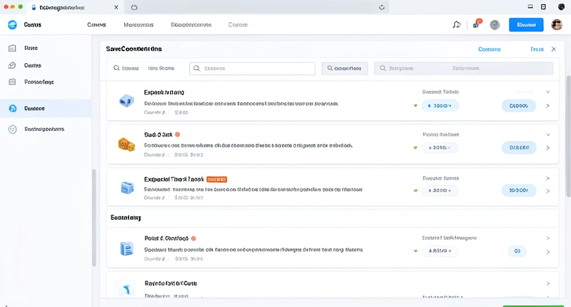 Screenshot of a Glean web dashboard showing a library of saved content items (articles, videos) each with a status: 'Processed' with tasks exported to Todoist, or 'To Review'